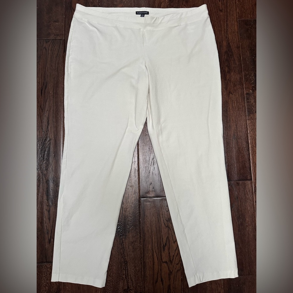 Eileen Fisher Cream Trousers